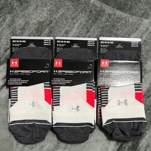 Under Armour Adult Run Speedofoam No Show Tab Socks, 3 Pairs